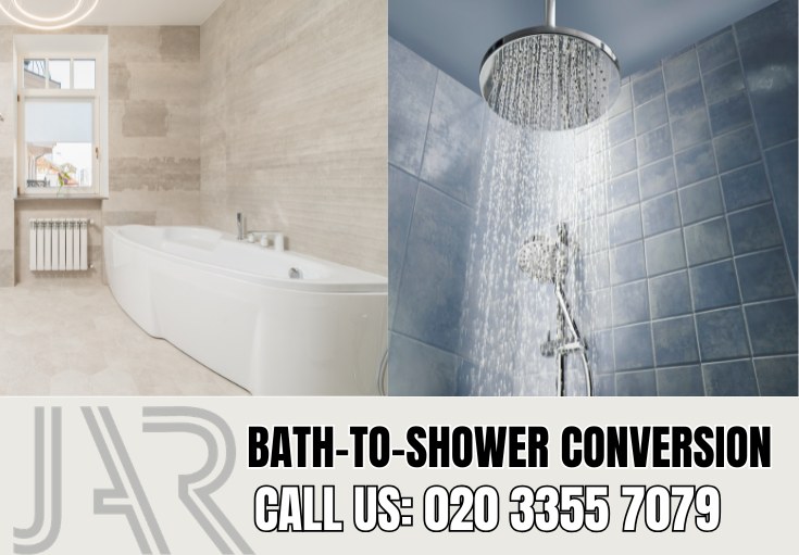 Bath to Shower Conversion by Wimbledon Bathroom Fitters